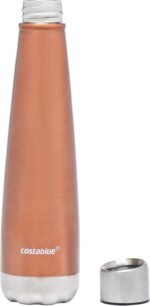 Insulated Water Bottle - On-The-Go Refillable Stainless Steel Water Bottles For Adults, Reusable Thermos Travel Tumbler With Leak-proof Lid For Hot & Cold Beverages (17Oz. Copper Peach) - Image 4
