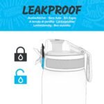 Ion8 Leak-Proof Kids Water Bottle, 350ml/12oz, Dinosaur - BPA-Free Odor Resistant Recyclon Polymer with One-Touch Flip Lid, Carry Loop, No Straw - Dishwasher Safe, Cupholder/Backpack Friendly - Image 3