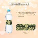 32PCS Camouflage Water Bottle Labels, Army Military Water Bottle Stickers for Boy, Army Camouflage Birthday Water Bottle Wrappers, Military Themed Party Decoration - Image 3