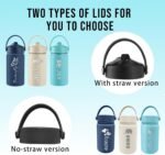 Personalized Kids Water Bottle with Name, 18 oz Custom Engraved Stainless Steel Bottle, 25 Icons & 14 Fonts, Double Wall Insulated BPA-Free Leakproof Water Cup, Valentines & Birthday Gifts - Image 3