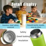 Personalized Kids Water Bottle with Name, 18 oz Custom Engraved Stainless Steel Bottle, 25 Icons & 14 Fonts, Double Wall Insulated BPA-Free Leakproof Water Cup, Valentines & Birthday Gifts - Image 5