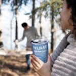 Shqiueos Funny Nurse Christmas Gifts for Women Men Coffee Tumbler Cup 20oz, Nurses Week Appreciation Gift, Birthday Gifts for Nicu & School Nurse Practitioner Present Water Bottle - Image 3