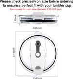 16oz Cups Replacement Lids, Spill Proof and Splash Resistant Lid, Straw Friendly (2 Pack) … - Image 3