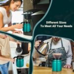 34Oz Thermal Coffee Carafe for Hot/Cold, Stainless Steel Thermos Carafes for Hot Liquids, Dustproof Insulated Hot Water Carafe for Party/Home,Agave Teal - Image 5