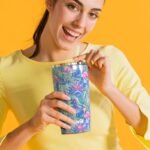 20 oz Stainless Steel Vacuum Insulated Tumbler with Lid - Double Wall Travel Mug Water Coffee Cup for Ice Drink & Hot Beverage, (Flamingo) - Image 5