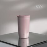 KIVY Insulated Stainless Steel Coffee Cup (Taupe, 12oz) - Image 3