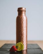 Copper Water Bottle - 34 Oz Extra Large - A Hammered Ayurvedic Pure Copper Vessel For Drinking - Drink More Water, Lower Your Sugar Intake And Enjoy The Health Benefits Immediately - Image 5