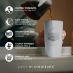Lifetime Creations Personalized Basketball Coach Tumbler: Custom Basketball Coach Gift, Coaches Coffee Travel Mug from Team, Insulated Engraved Stainless Steel 20 Ounce Cup (White) - Image 3