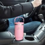 30oz Insulated Stainless Steel Tumbler with Leak-Proof Spout Lid & Straw With handle- Double Wall Vacuum Mug for Coffee, Travel Cup, Bottle for Men, Women, Kids, Gifts, Office, Gym, School (Pink) - Image 5