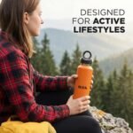 Stainless Steel Insulated Water Bottle | Double-Wall Vacuum Insulation | Leak-Proof, Lightweight & Durable | Easy-Sip Cap, Dishwasher Safe | Hot & Cold Drinks, BPA-Free, Water Bottles 20 oz - Image 5