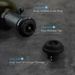 KITCHENDAO Wine Saver Pump with Sound Indicator, 4 Vacuum Wine Stoppers and Storage Box, Reusable Wine Stoppers Preserver to Keep Wine Fresh - Designed with U.S. Patent - Image 5