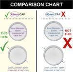 Screw-On Caps Compatible with 1-5 Gallon Bluewave, New Wave Enviro, PureAqua Brand Water Jugs, 48mm Size Bottle Lids, 2pk - Image 3