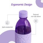 Copco Hydra 16.9oz Water Bottle, Set of 2 - Non-Slip Sleeve & BPA-Free Tritan Plastic - Dishwasher Safe, Reusable To Go Bottle - Leak-Proof, Spill-Proof, Portable Water Bottle (Purple & Light Purple) - Image 4