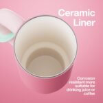 CHAKO LAB BaWang Insulated Stainless Steel Tumbler | Tumbler with Handle and Straw 33oz | Cup Holder Friendly for Travel | Leakproof Water Bottle | BPA-Free | Ceramic liner|Strawberry - Image 4