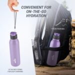MILTON Caper 750 Stainless Steel Sipper Water Bottle 670 ml, Single Walled, ISI Certified I Leak Proof Lid, Rust Proof I For School, Office, Gym I Purple - Image 5