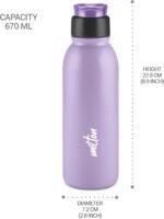 MILTON Caper 750 Stainless Steel Sipper Water Bottle 670 ml, Single Walled, ISI Certified I Leak Proof Lid, Rust Proof I For School, Office, Gym I Purple - Image 6