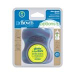 Dr. Brown's Options+ Wide-Neck Glass Bottle Sleeve, 100% Silicone, Glow-in-the-Dark, BPA-Free, 5 oz + 9 oz, 2-Pack - Image 6