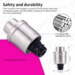 Wine Stoppers Vacuum for Wine Bottles - 2-Pack Stainless Steel Wine Saver with Date Markers, Reusable, Leak-Proof Wine Preserver, Perfect Gifts for Wine Lovers & Bar Accessories - Image 5