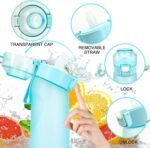 Air Scent Water Bottle with 12 Flavor Pods 650ML Fruit Fragrance Scented Water Cup BPA Free 0% Sugar For Fitness And Outdoor (Gradient Blue Bottle+12 pods in random flavors) - Image 5