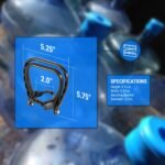 TERA PUMP TRDWH003 [ 2-Pack, Black ] Stable Ergonomic 5 Gal Drinking Water Bottle Handle, No More Tilting Heavy Water Jugs - Image 7