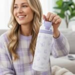 Butterfly Insulated Stainless Steel Water Bottle with Straw for Sports and Travel, 32oz, Gifts for Women Girls Friends Teens Birthday Christmas (Purple) - Image 4