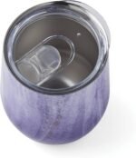 Cambridge Silversmiths 2 Pack of 12 oz Purple Geode Decal Stainless Steel Wine Tumblers - Image 4