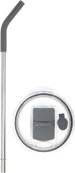 HYDRAFLOW Capri - 30oz Tumbler with Straw - Triple Wall Vacuum Insulated Tumbler - Insulated Smoothie Cup - Stainless Steel Tumbler - Reusable Tumbler with Lid - Image 4