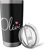 Olivia Name Birthday Kid Girl Woman Personalized Olivia Stainless Steel Insulated Tumbler - Image 6