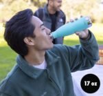 MIRA 2 Pack 17 oz Insulated Water Bottle - Stainless Steel Cola Shape Thermo - Double Wall Hot & Cold Flask (24Hr Cold/12Hr Hot) - Iris & Rose Pink - Image 6