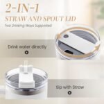 Mom Gifts for Women Mom Nutrition Facts Tumbler Stainless Steel 40oz with Handle Insulated Travel Cup Best Mom Ever Coffee Cup, Mother's Day Christmas Birthday Gifts from Son Daughter - Image 4