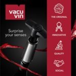 Vacu Vin Wine Saver Pump Pink with Vacuum Wine Stopper - Keep Your Wine Fresh for up to 10 Days - 1 Pump 2 Stoppers - Reusable - Made in the Netherlands - Image 4