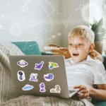 Space Planet Water Bottle Stickers for Kids, 70 Pcs Astronauts Vinyl Waterproof Decals for Laptop, Phone Case Scrapbooking Decor for Teens Girls Boys Adults - Image 5