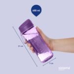 Sistema Swift Sports Water Bottles | 600 ml | Leakproof Kids Water Bottles | Impact-Resistant Tritan Plastic | BPA-Free | Ocean Blue & Misty Purple | 2 Count - Image 5