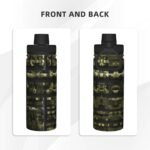 Army Digital Camouflage Print Stainless Steel 18oz Sports Water Bottle Insulated Water Bottle For Gym - Image 4