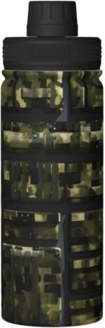Army Digital Camouflage Print Stainless Steel 18oz Sports Water Bottle Insulated Water Bottle For Gym - Image 8