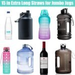 ALINK 15 inch Extra Long Reusable Clear Silicone Straws, 4-Pack Flexible Straws for Stanley 40 oz Tumbler, 1 Gallon Water Bottle, Wine Bottle, 128 64 oz Tumbler with Brush - Image 4