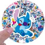 120pcs Cute Stitch Cartoon Stickers for Kids Water Bottle, Cool Lilo Stitch Waterproof Vinyl Stickers for Teen Girl Laptop Skateboard Bike Guitar Laggage Bicycle Travel Case - Image 3