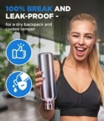 Soda Stream Bottle 35oz Stainless Steel Water Bottle Replacement for Sodastream Terra, Fizzi, Art - Leak-Proof Dishwasher Safe Plastic Free Metal Sodastream Bottles Sport gym 1 liter - Image 5