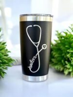 Maars Laser Engraved Personalized 20 or 22 oz Tumbler with lid and straw - Doctor or Nurse Gift, Medical Assistant Tumbler, Graduate Gift - Image 3