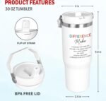 Thank You Gifts for Women Coworkers - Chaos Coordinator 30 oz Stainless Steel Tumbler with Lid and Handle - Birthday Employee Appreciation Gifts for Coworkers Friends Boss Teachers - Image 3