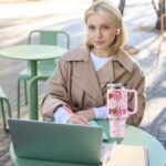 Pink Christian Inspirational Tumbler, Pray Over It Bible Verse Gifts, Christian Gifts for Women, Daily Prayer Pink Tumbler With Handle Jesus Cup 40oz - Image 5