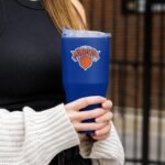 FANMATS NBA 30 oz Stainless Steel Tumbler – Durable Powder Coat Finish - Fits Most Cup Holders, Officially Licensed NBA Cup - Keeps Drinks Hot & Cold Drinks - Image 4