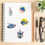 50Pcs Stitch Sticker for Kids, Cute Cartoon Waterproof Vinyl Decal for Teen Girl Water Bottle Skateboard Notebook Phone Guitar Bike Helmet - Image 4