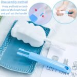 INVODA 4PCS Sponge Cup Brush with 4PCS Straw Brushes Portable Long Handle Water Bottle Cleaner Brush for Baby Bottles Vacuum Flasks Mugs Glasswares - Image 5