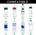 Linkidea Plastic Bottled Water Sleeve with Carry Strap Compatible with 16.9/20 Fl Oz Lifewtr, Smartwater, Portable Disposable Water Bottle Cover Holder for Outdoor, Light Blue - Image 4