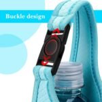 Linkidea Plastic Bottled Water Sleeve with Carry Strap Compatible with 16.9/20 Fl Oz Lifewtr, Smartwater, Portable Disposable Water Bottle Cover Holder for Outdoor, Light Blue - Image 5