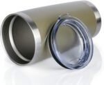 8 pack 20 OZ Double Wall Stainless Steel Vacuum Insulated Tumbler Coffee Travel Mug With Lid, Durable Powder Coated Insulated Coffee Cup for Cold & Hot Drinks (ArmyGreen, 8 pack) - Image 4