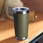 8 pack 20 OZ Double Wall Stainless Steel Vacuum Insulated Tumbler Coffee Travel Mug With Lid, Durable Powder Coated Insulated Coffee Cup for Cold & Hot Drinks (ArmyGreen, 8 pack) - Image 6