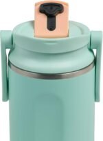 Igloo, 20 oz FlipNSip Tumbler, Reusable Travel Mug, Stainless Steel Insulated Hydration Cup for Hot & Cold Beverages,Seafoam - Image 4