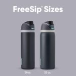 Owala FreeSip Insulated Stainless Steel Water Bottle with Straw for Sports and Travel, BPA-Free, 24oz, Foggy Tide - Image 6